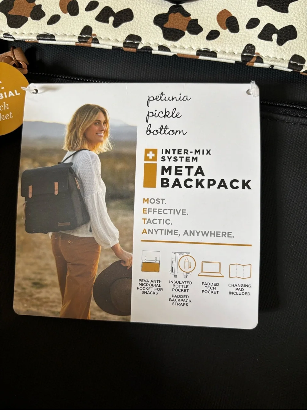 Petunia Pickle Bottom leopard Meta Backpack